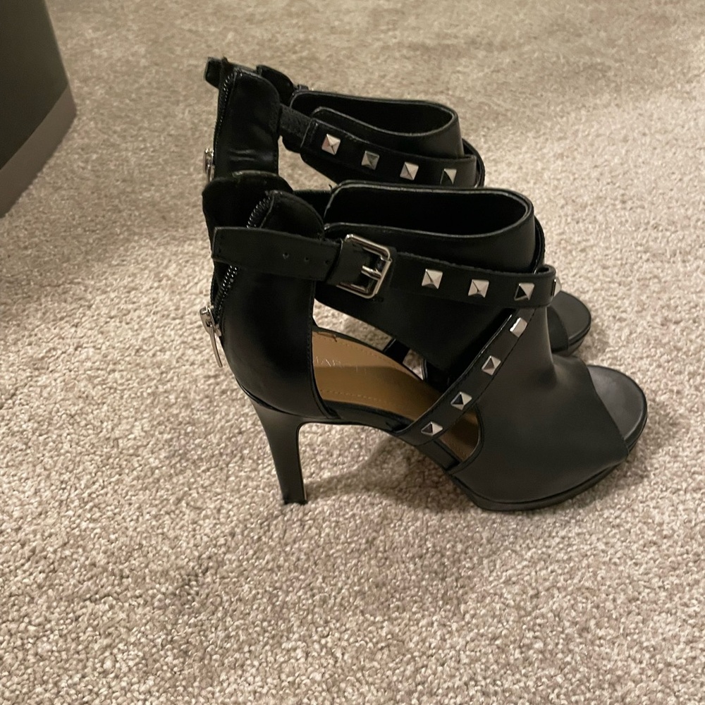 Marc Fisher Black Studded Heels